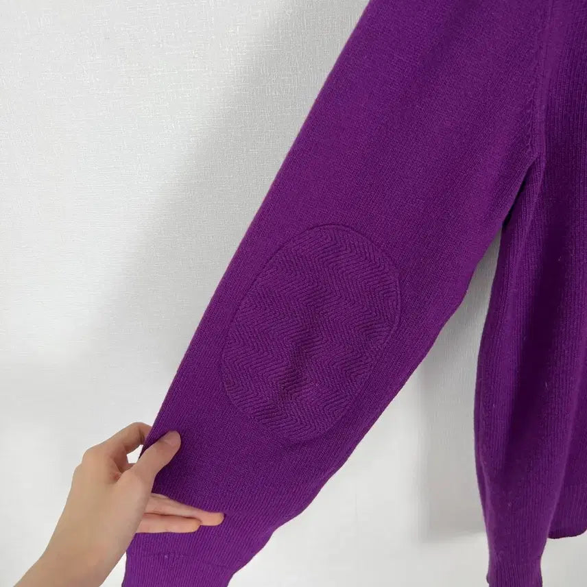 [BUNJANG] Hazzys Purple Round Knit Sweater (Men&