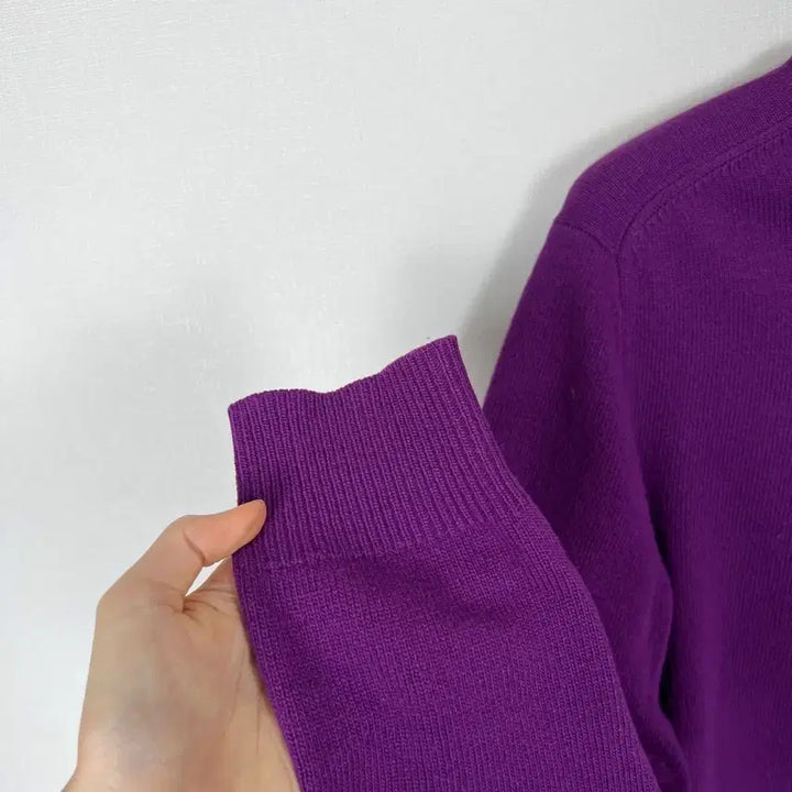[BUNJANG] Hazzys Purple Round Knit Sweater (Men&