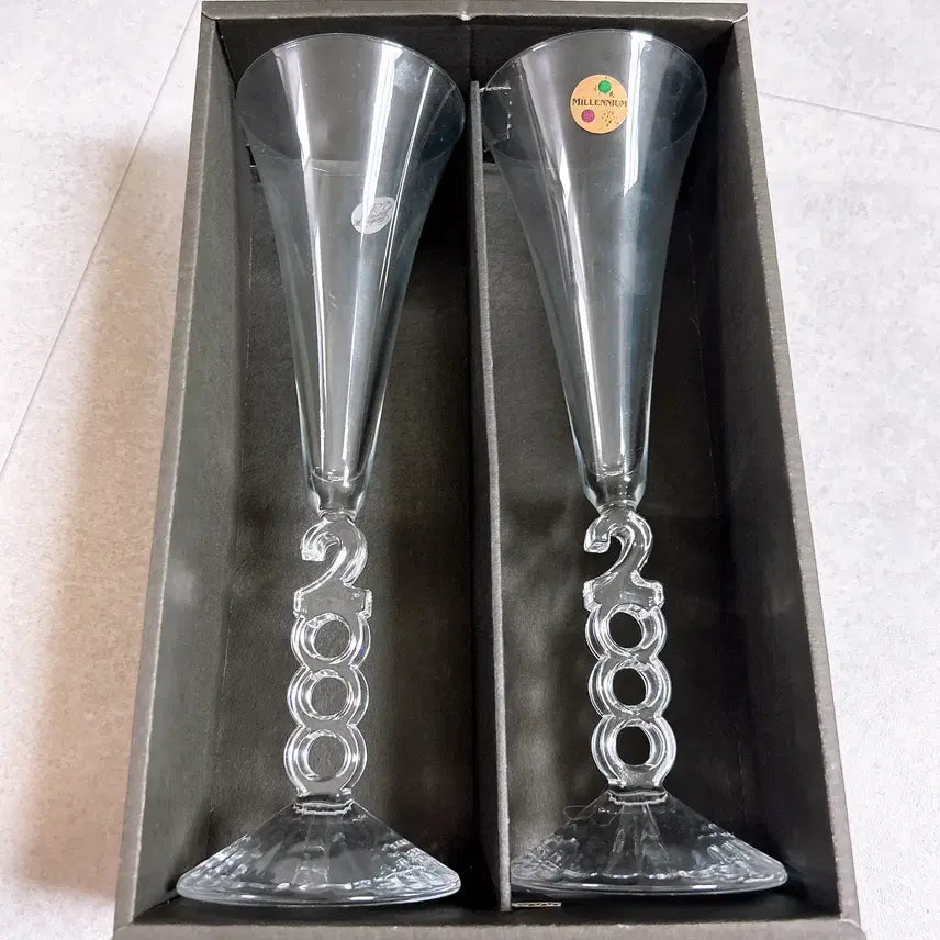 [BUNJANG] Millennium Crystal Glass Set / 밀레니엄 크리스탈잔 박스템 득템가