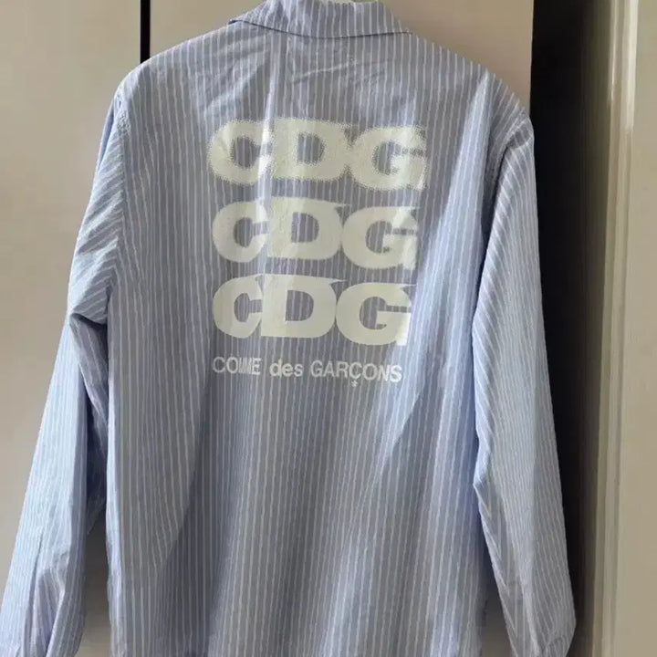 [BUNJANG] Comme des Garcons CDG Stripe Coach Jacket / 꼼데가르송 CDG 스트라이프 코치 자켓