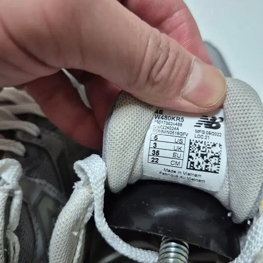 [BUNJANG] New Balance 480 Gray Sneakers 220 / 뉴발란스 480 회색 운동화 220