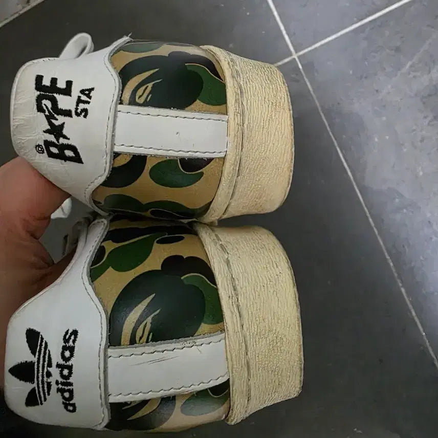 [BUNJANG] BAPE Superstar Camo Sneakers / 베이프 슈퍼스타 카모 280