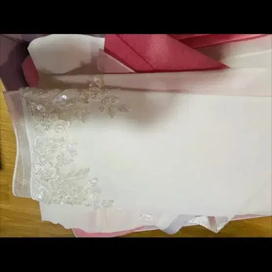 [BUNJANG] White Lace Hanbok Set / 여성 화이트 레이스 한복 세트 새상품