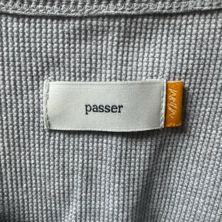 [BUNJANG] Paser Henry Neck Waffle Long Sleeve / 파세르 헨리넥 와플 롱슬리브