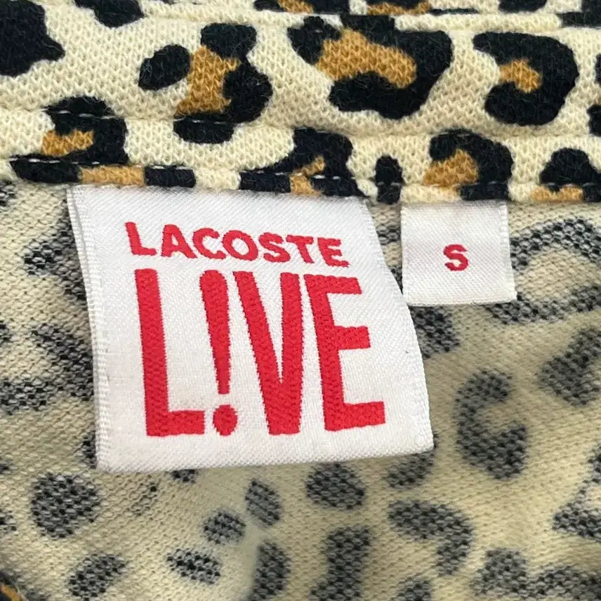 [BUNJANG] Lacoste Live Leopard Collar Dress / [정품] 라코스테 라이브 레오파드 카라 원피스