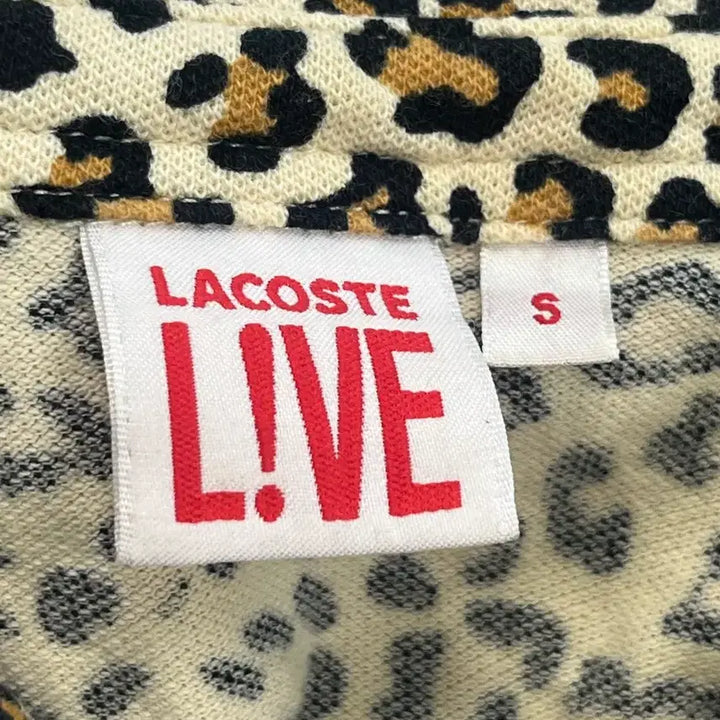 [BUNJANG] Lacoste Live Leopard Collar Dress / [정품] 라코스테 라이브 레오파드 카라 원피스