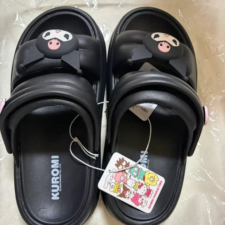[SOLD OUT] 산리오 쿠로미 슬리퍼 블랙