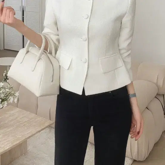 [BUNJANG] Spring/Summer Tweed Jacket / 상견례룩 하객룩 트위드자켓 봄여름자켓 새거