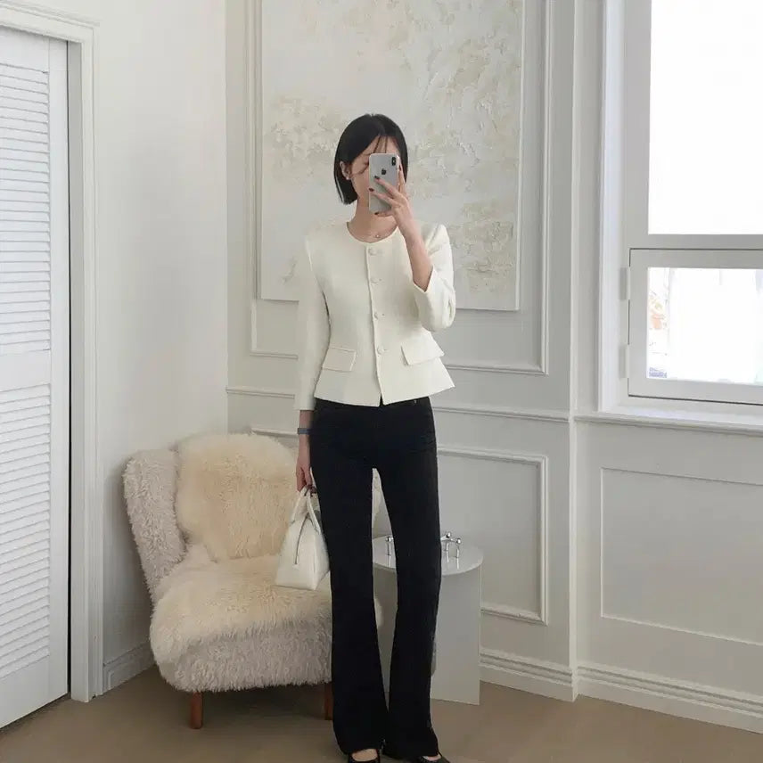 [BUNJANG] Spring/Summer Tweed Jacket / 상견례룩 하객룩 트위드자켓 봄여름자켓 새거