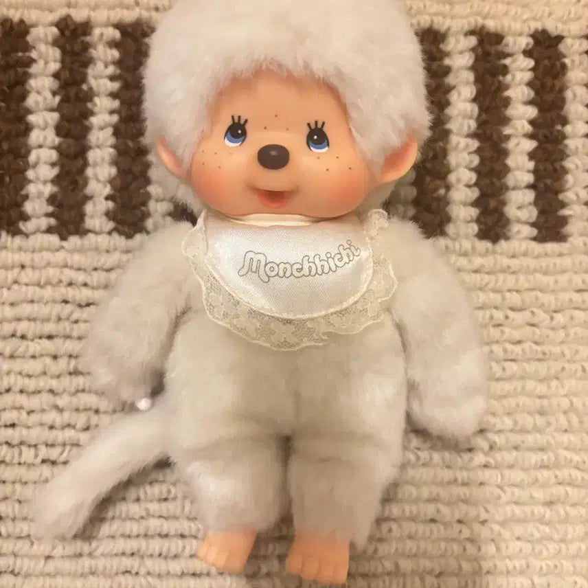 [BUNJANG] Monchhichi White Doll / 몬치치 화이트 인형