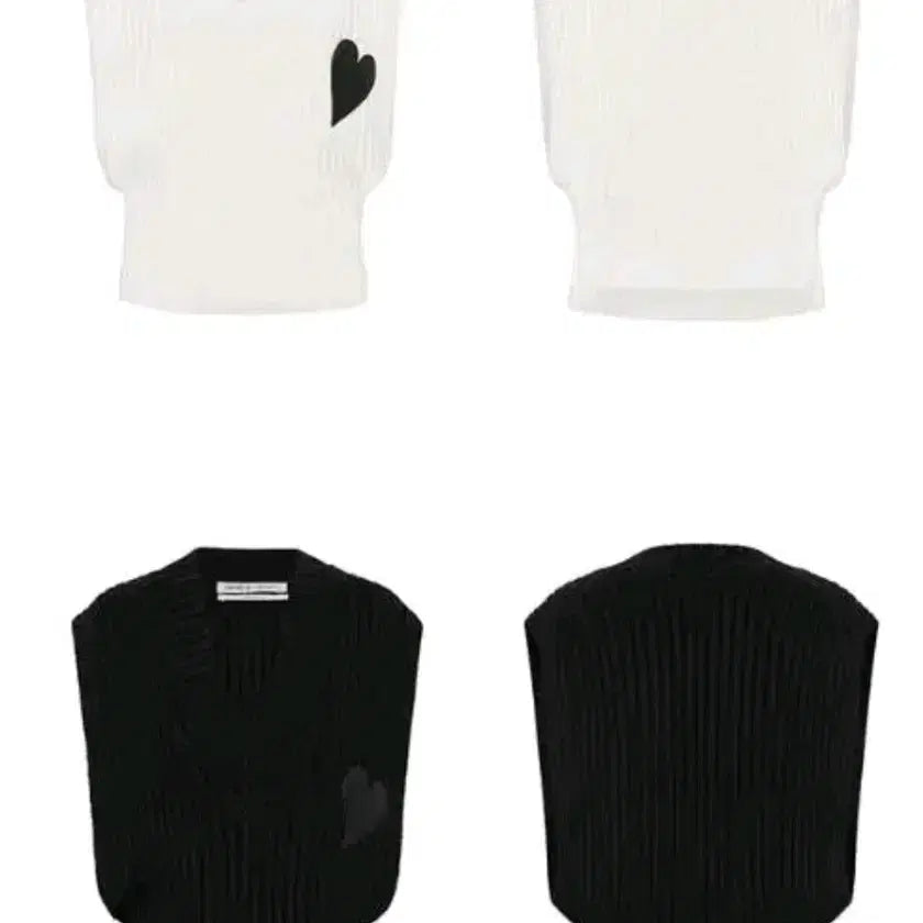 [BUNJANG] KimhaeKim Black Heart Knit Vest / 김해김 하트 블랙 니트 조끼