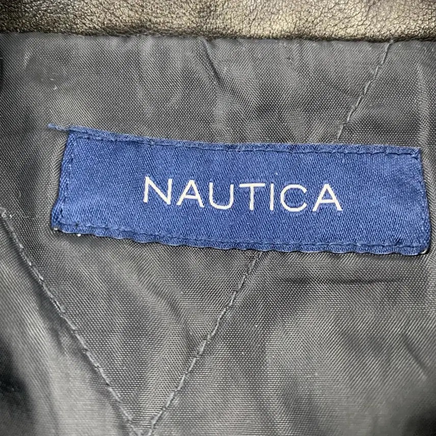 [BUNJANG] Nautica Japan x Freaks Store Vegan Leather Jacket - Black / 노티카 재팬 x 프릭스 스토어 비건레더 자켓 블랙