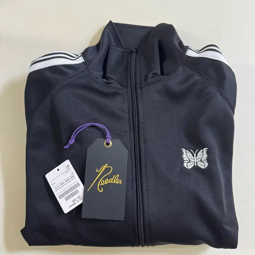 [BUNJANG] Needles Track Jacket Poly Smooth Black [L] / 니들스 트랙 자켓 폴리 스무스 블랙 [L]