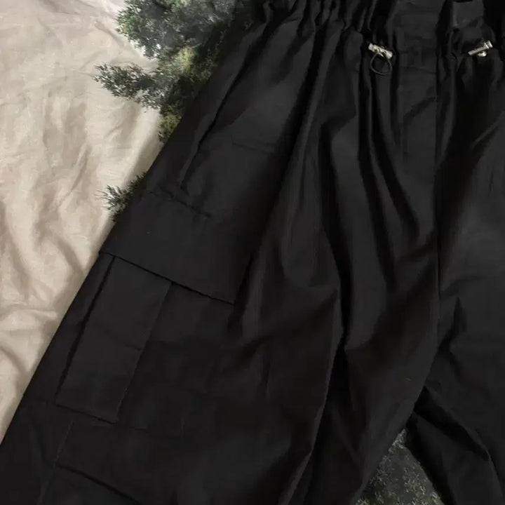 [BUNJANG] Black Cargo Jogger Pants / 검정색 카고 조거 팬츠