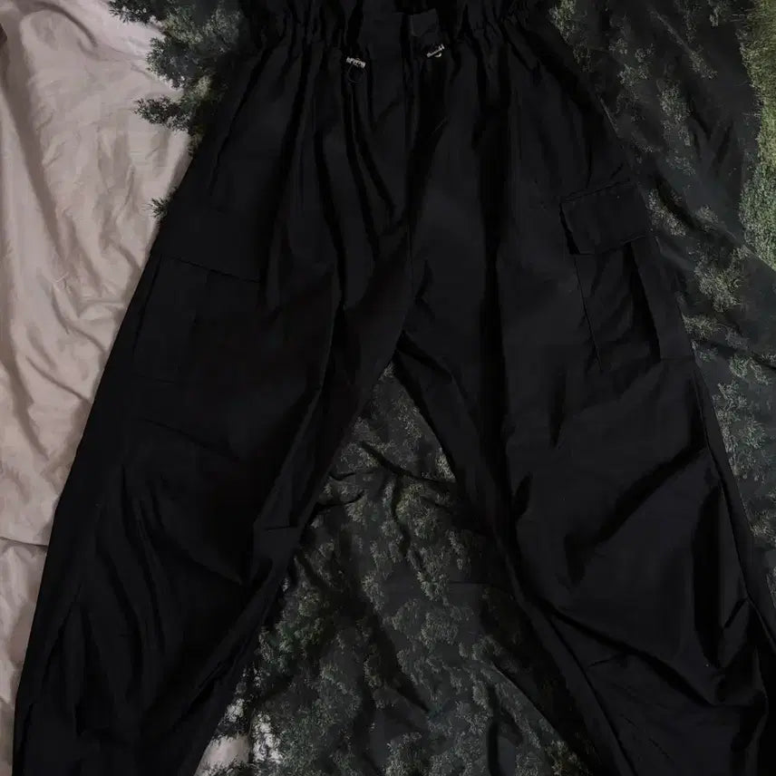 [BUNJANG] Black Cargo Jogger Pants / 검정색 카고 조거 팬츠