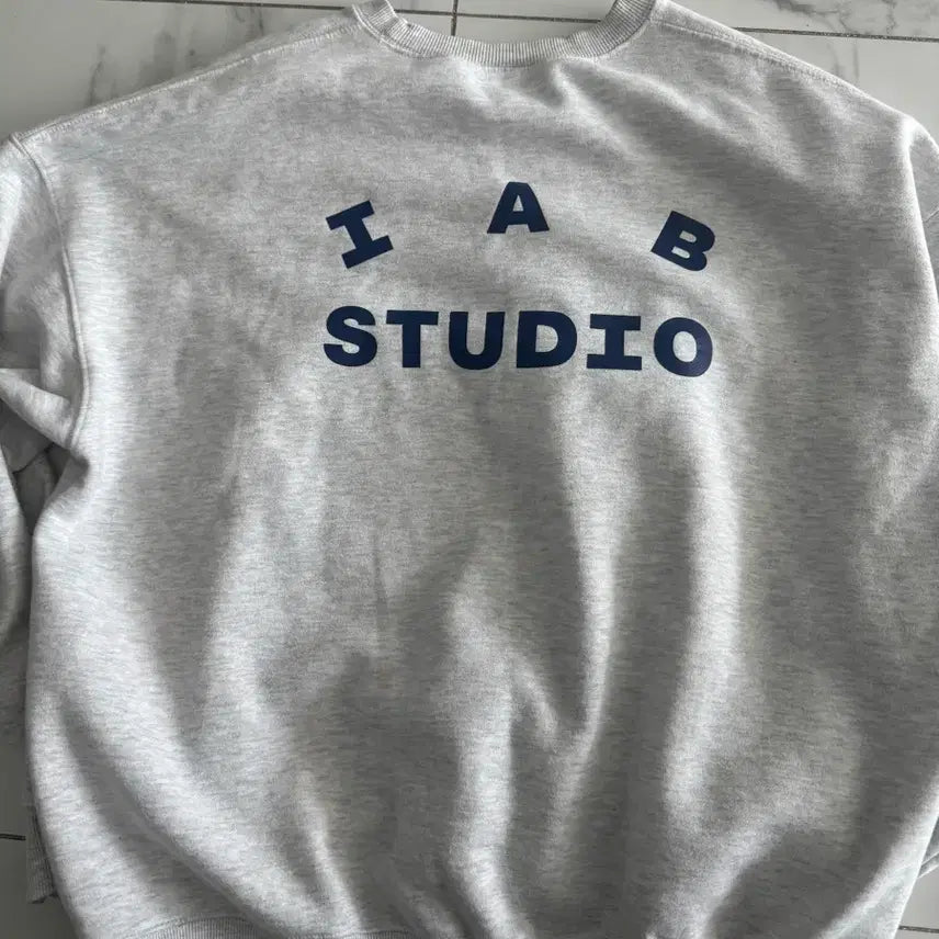 [BUNJANG] IAB Studio Melange Gray Sweatshirt XL / IAB STUDIO 멜란지그레이 맨투맨 XL