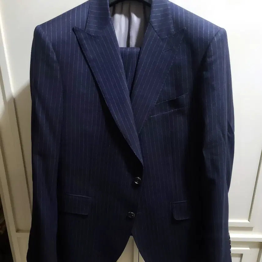 [BUNJANG] Cambridge Members Canónico Flannel Wool Wide Peak Lapel Suit / 캠브리지멤버스/이태리 까노니꼬 플란넬 울 와이드 피크드라펠 수트/100