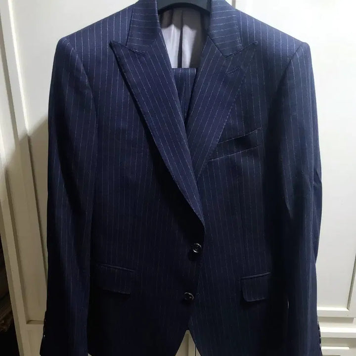 [BUNJANG] Cambridge Members Canónico Flannel Wool Wide Peak Lapel Suit / 캠브리지멤버스/이태리 까노니꼬 플란넬 울 와이드 피크드라펠 수트/100