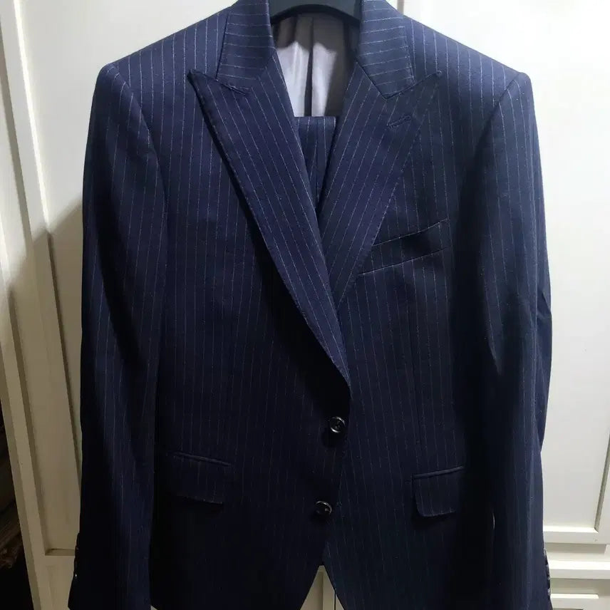 [BUNJANG] Cambridge Members Canónico Flannel Wool Wide Peak Lapel Suit / 캠브리지멤버스/이태리 까노니꼬 플란넬 울 와이드 피크드라펠 수트/100