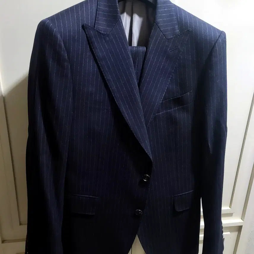 [BUNJANG] Cambridge Members Canónico Flannel Wool Wide Peak Lapel Suit / 캠브리지멤버스/이태리 까노니꼬 플란넬 울 와이드 피크드라펠 수트/100