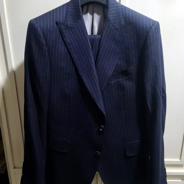 [BUNJANG] Cambridge Members Canónico Flannel Wool Wide Peak Lapel Suit / 캠브리지멤버스/이태리 까노니꼬 플란넬 울 와이드 피크드라펠 수트/100