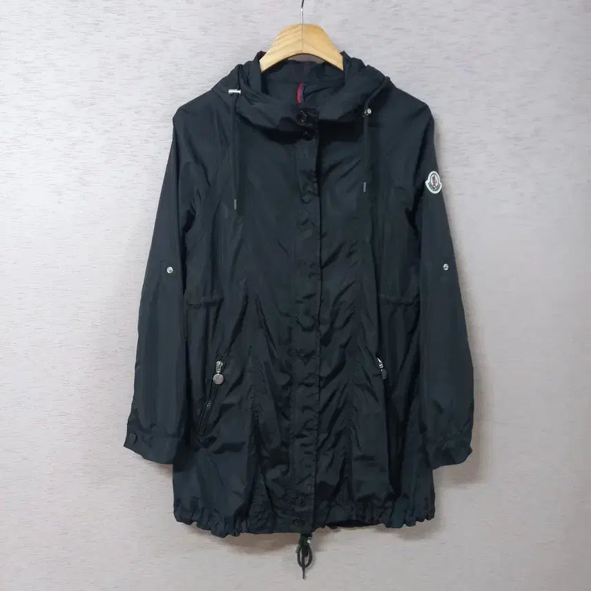 [SOLD OUT] B4-15/허리 밑단끈조절 블랙 집업후드 자켓 여성