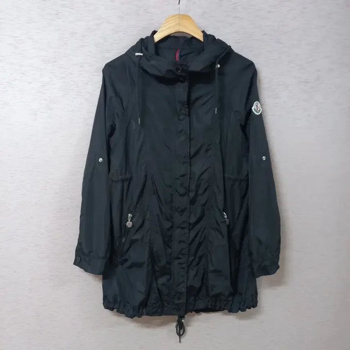 [SOLD OUT] B4-15/허리 밑단끈조절 블랙 집업후드 자켓 여성