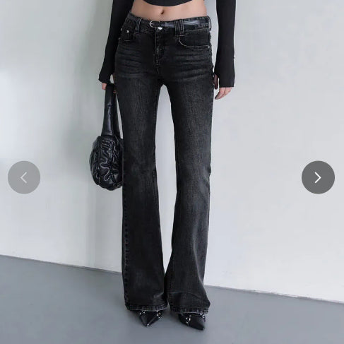 [BUNJANG] Decke Two Man Signature Slim Low-Rise Jeans / 데케트우먼 Signature Slim 로우라이즈 진