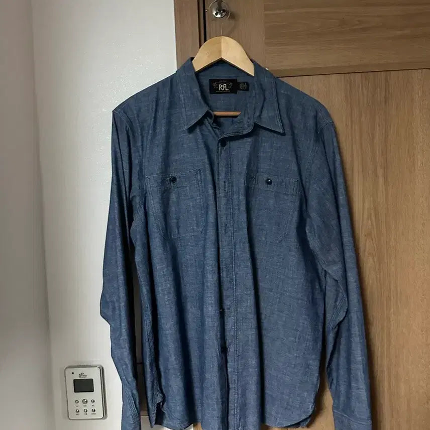 [SOLD OUT] 더블알엘 인디고 샴브레이 워크셔츠 L사이즈 RRL