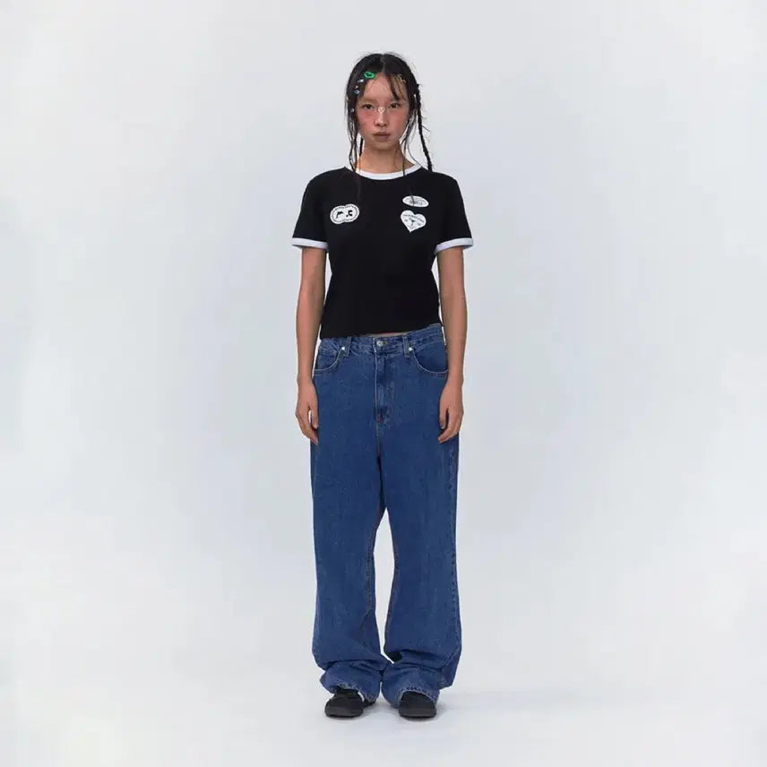 [BUNJANG] Rest &amp; Recreation Wide Denim Pants / 레스트앤레크레이션 rr 와이드 데님 s