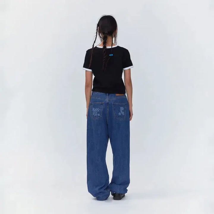 [BUNJANG] Rest &amp; Recreation Wide Denim Pants / 레스트앤레크레이션 rr 와이드 데님 s