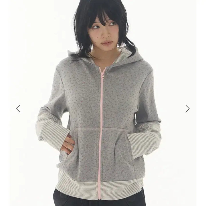 [SOLD OUT] 익스파이어드걸 mily combi hoodie zip up 후드집업