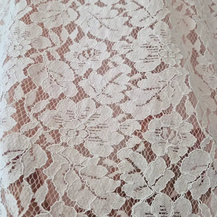 [BUNJANG] LiNE Lace Pink Short-Sleeved Dress / [LiNE]레이스 핑크 반팔 원피스