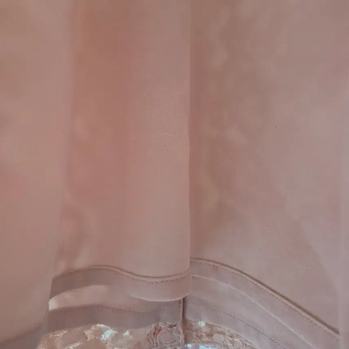 [BUNJANG] LiNE Lace Pink Short-Sleeved Dress / [LiNE]레이스 핑크 반팔 원피스