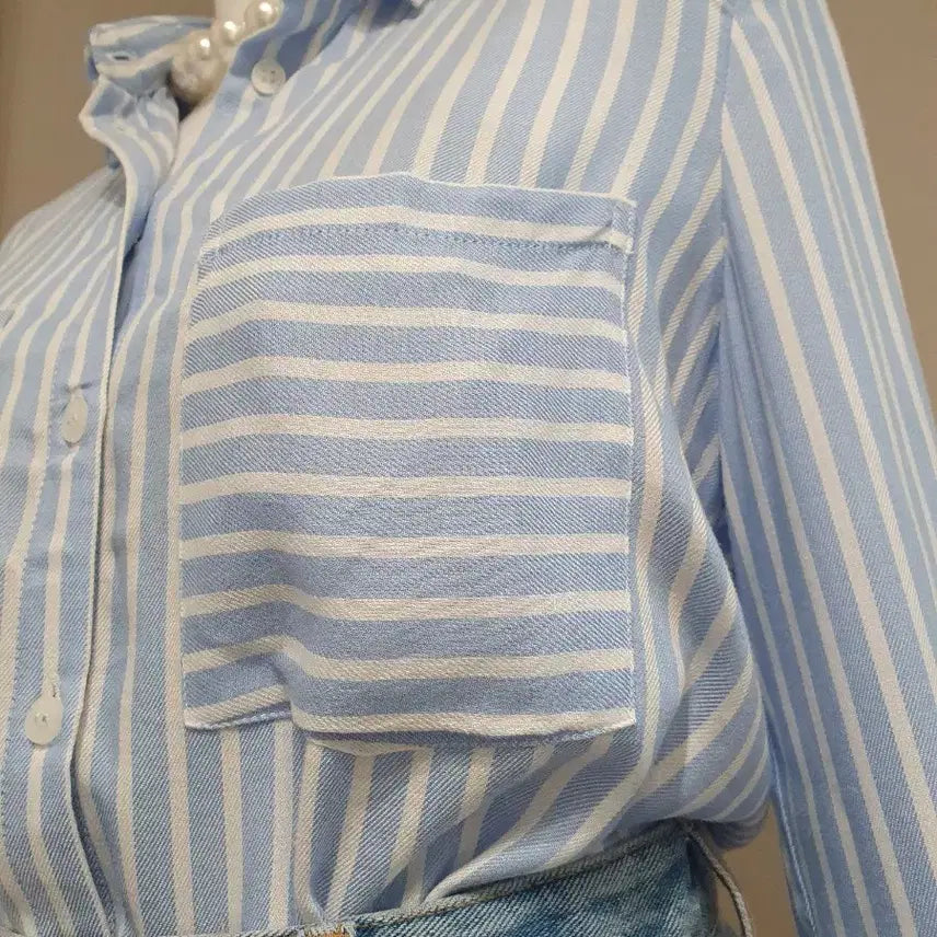 [BUNJANG] MANGO Striped Shirt XS / MANGO 스트라이프 셔츠 XS 사이즈