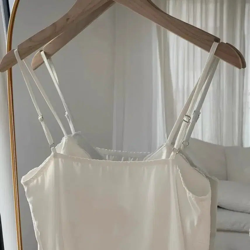 [BUNJANG] Loose Fit White Pleated Pintuck Shirt Dress / 루즈핏 화이트 플리츠 핀턱 셔츠 원피스 (이너 원피스 포함)