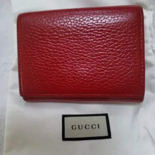 [BUNJANG] Gucci Marmont Bi-fold Wallet / 구찌 마몬트 반지갑 레드