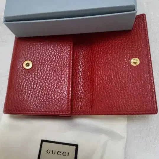 [BUNJANG] Gucci Marmont Bi-fold Wallet / 구찌 마몬트 반지갑 레드