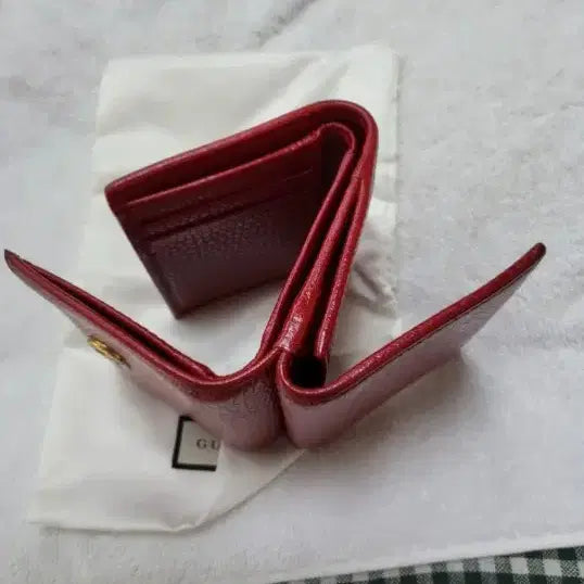 [BUNJANG] Gucci Marmont Bi-fold Wallet / 구찌 마몬트 반지갑 레드
