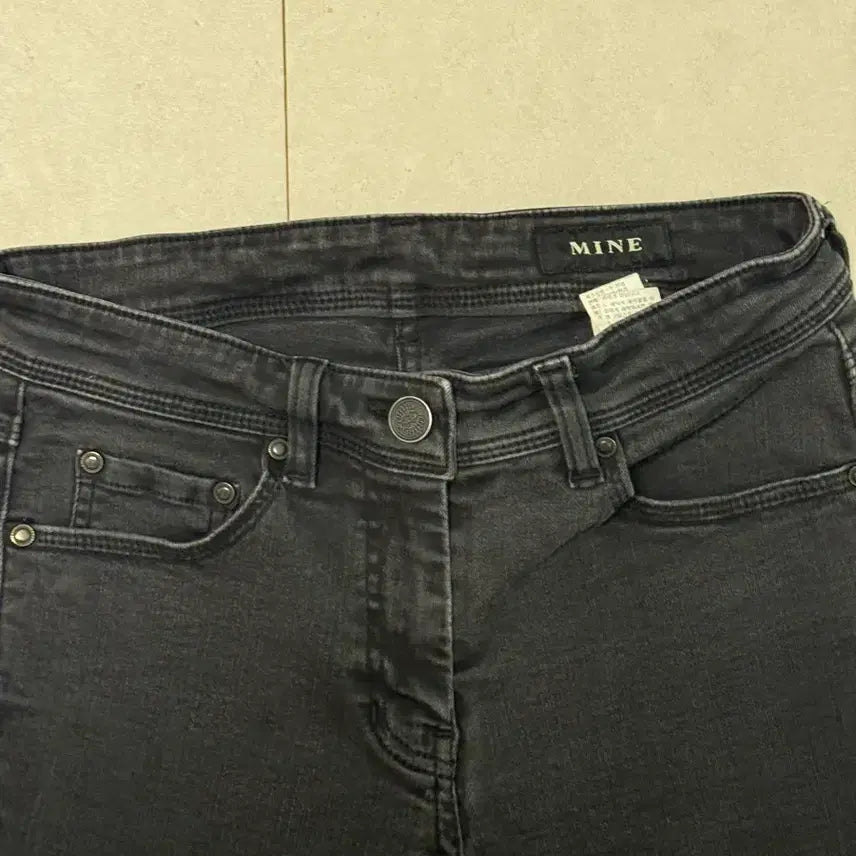 [SOLD OUT] 한섬 마인 MINE 블랙 데님 팬츠 청바지