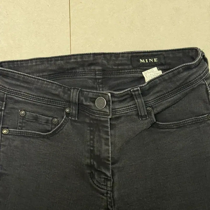 [SOLD OUT] 한섬 마인 MINE 블랙 데님 팬츠 청바지