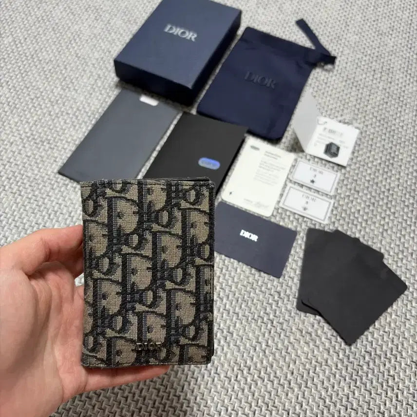 [BUNJANG] Dior Oblique Organizer Beige Card Wallet / [ S급 / 풀구성 ] 디올 오블리크 오거나이저 베이지