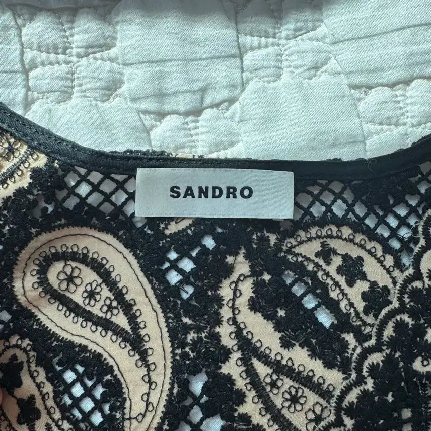 [BUNJANG] Sandro Guipure Dress 36 / 산드로 기퓌르 원피스 36