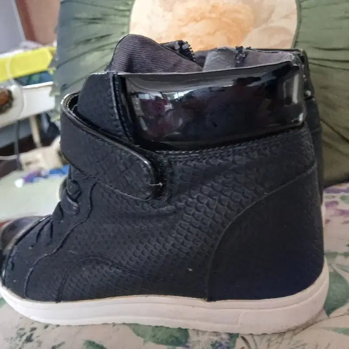 [BUNJANG] ROCK FISH High-Top Sneakers / ROCK FISH 블랙 하이탑 스니커즈 운동화235