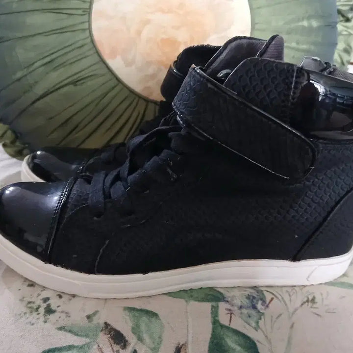[BUNJANG] ROCK FISH High-Top Sneakers / ROCK FISH 블랙 하이탑 스니커즈 운동화235