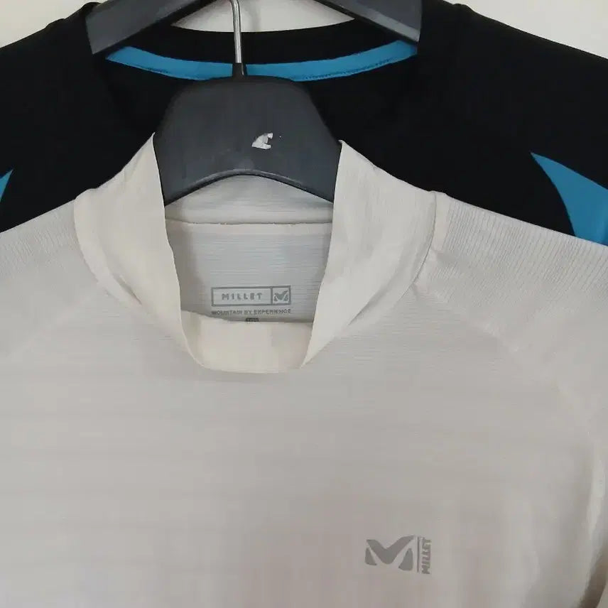 [BUNJANG] Millet Functional Summer Long-Sleeve T-Shirt - White/Gray, Size 100 / 밀레 기능성여름 긴팔 티셔츠   100