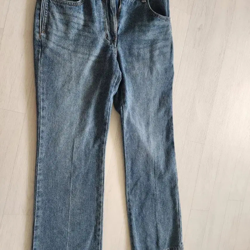 [BUNJANG] Hansum SJ Light Wash Straight Fit Denim Jeans / 한섬 SJ 청바지