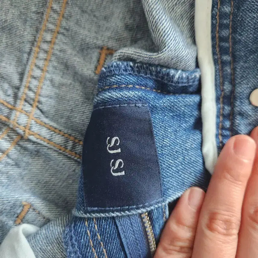 [BUNJANG] Hansum SJ Light Wash Straight Fit Denim Jeans / 한섬 SJ 청바지