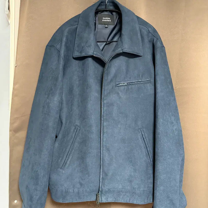 [BUNJANG] Musinsa Standard Synthetic Suede Work Jacket - Iron Gray (2XL) / 무신사 스탠다드 신세틱 스웨이드 워크 재킷 [아이언 그레이] 2XL