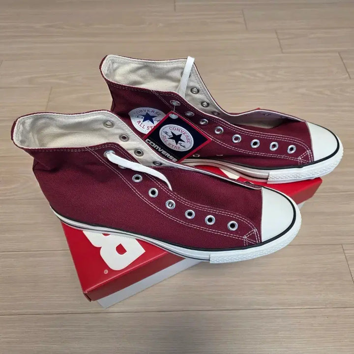 [BUNJANG] Converse J HI J OX 290 Burgundy Sneakers / 컨버스 제이하이 제이옥스 290 버건디